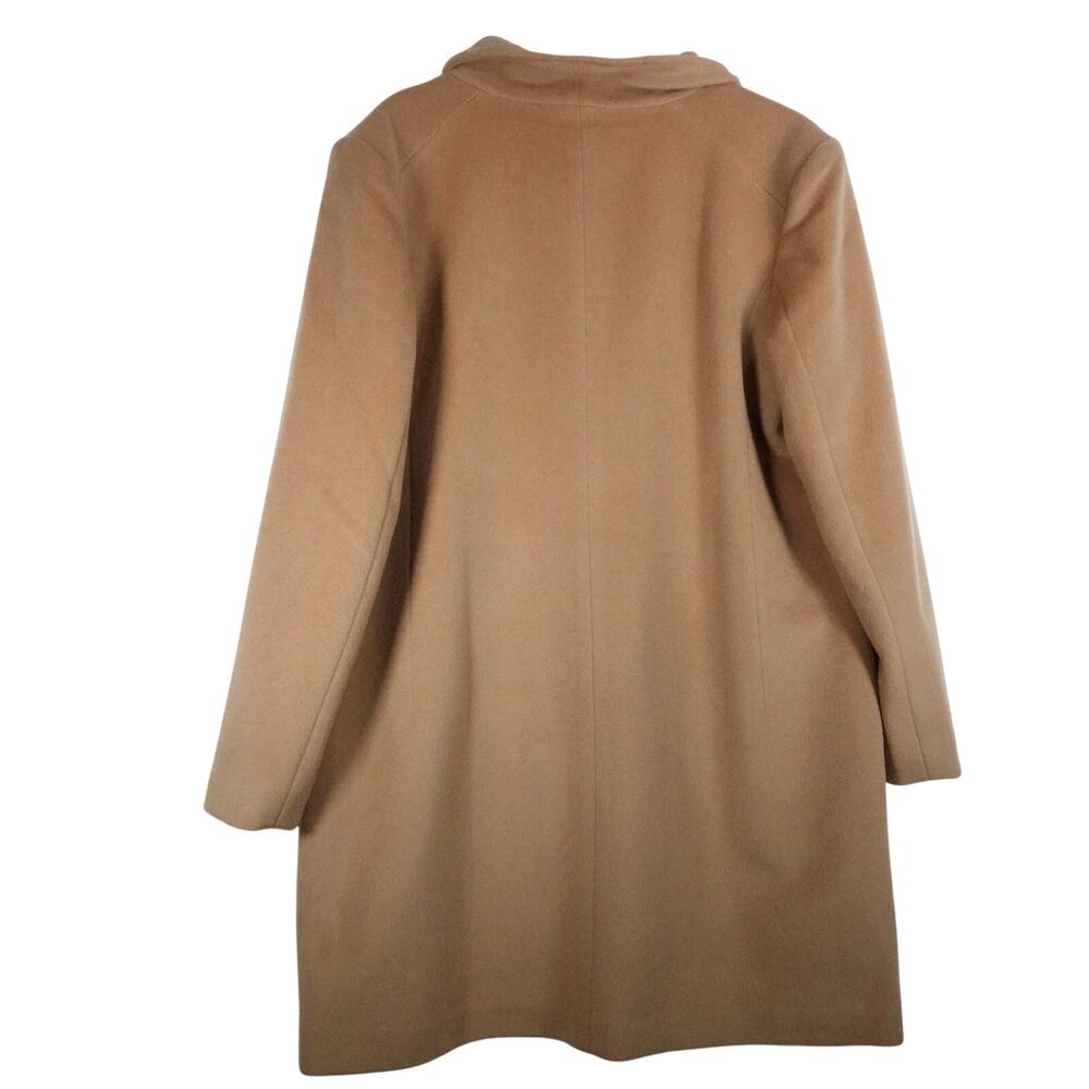 NWOT Quince Women's XL Mod Italian Wool Cashmere Cocoon Coat Caramel Tan 5136 - Picture 10 of 10